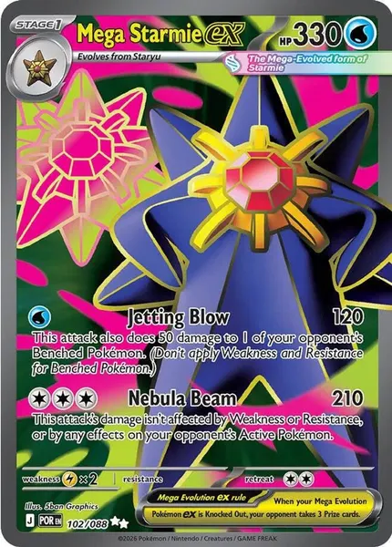Mega Starmie ex 102/088
