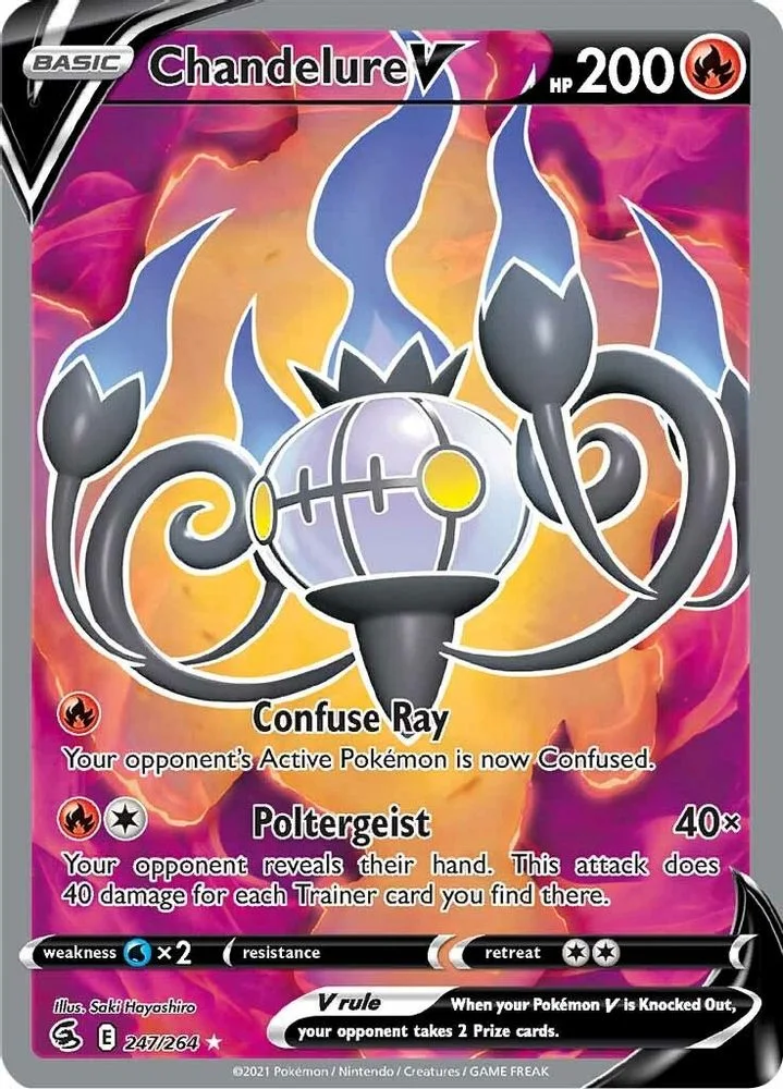 Chandelure V 247/264 (Full Art) — front
