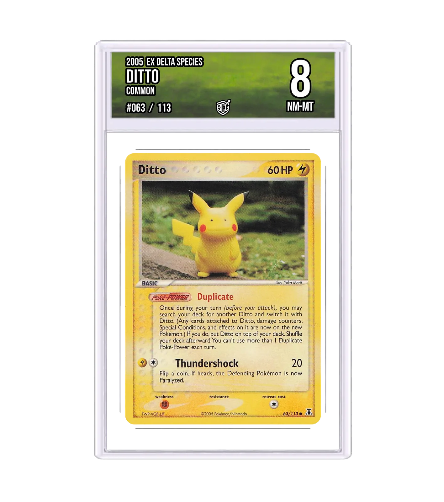 Ditto 063/113 · BCG 8 NM-MT — front