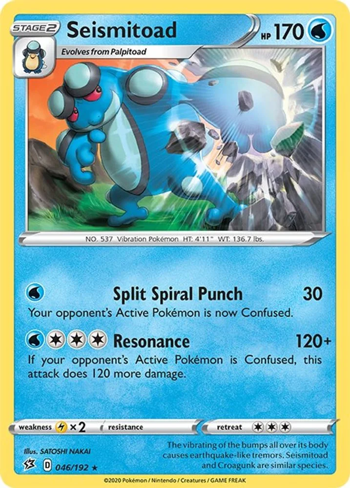 Seismitoad 046/192 — front