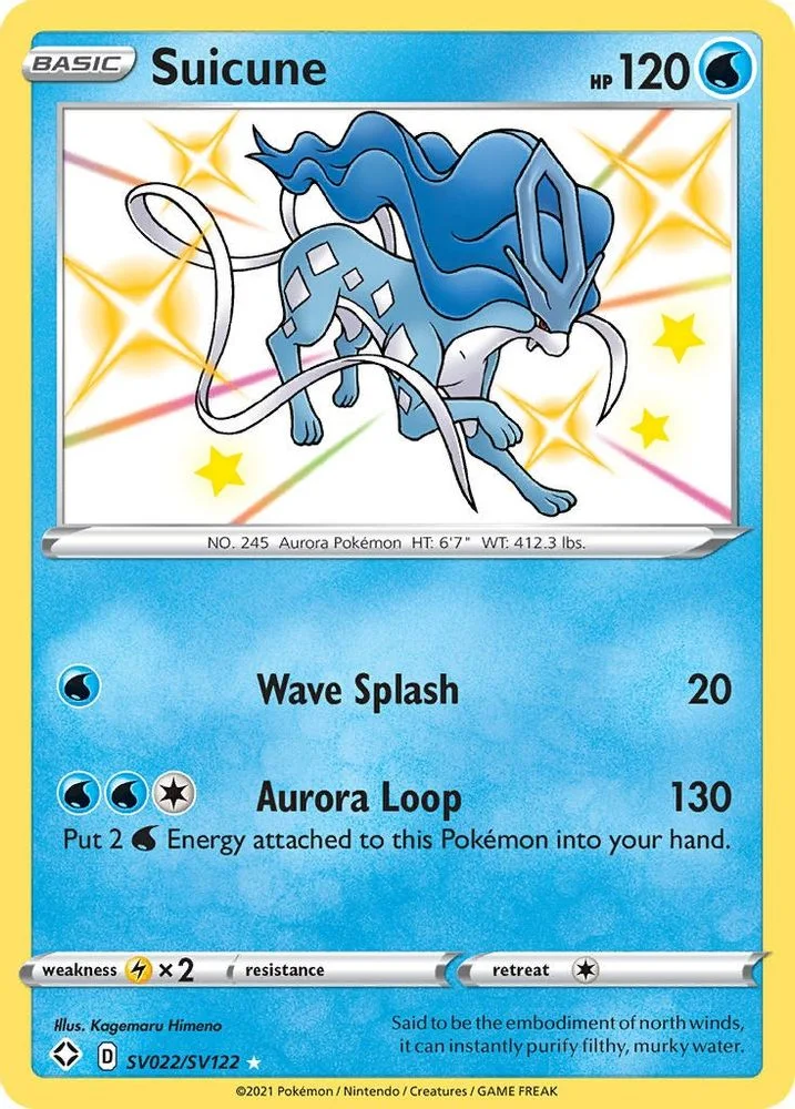 Suicune SV022/SV122 — front