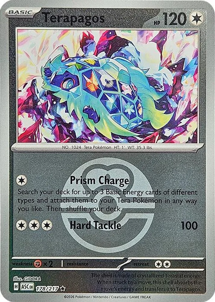 Terapagos 178/217 (Love Ball) — front