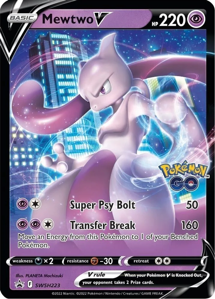 Mewtwo V - SWSH223 — front