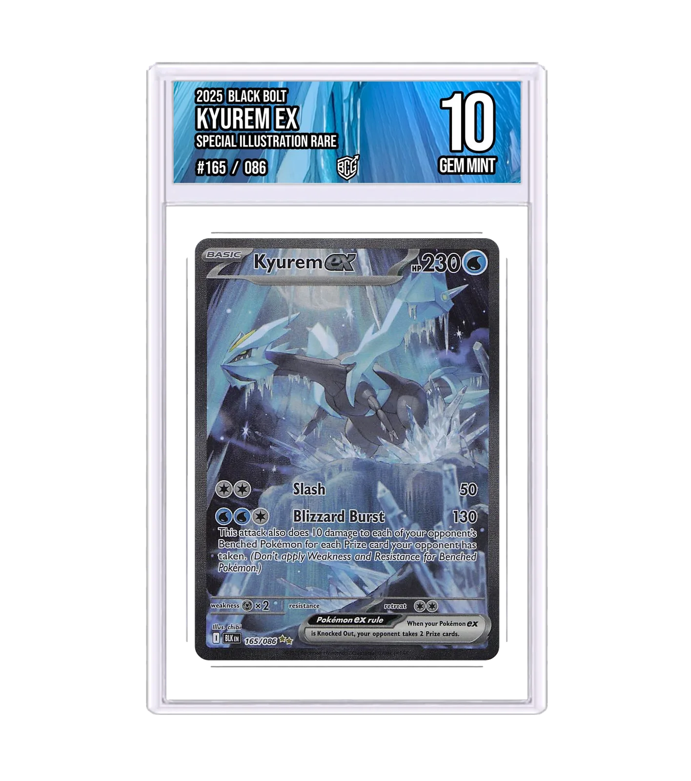 Kyurem ex 165/086 · BCG 10 Gem Mint — front