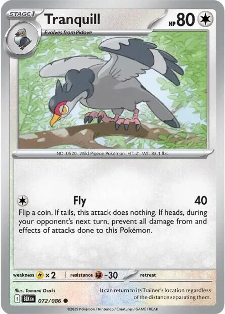Tranquill 072/086 — front