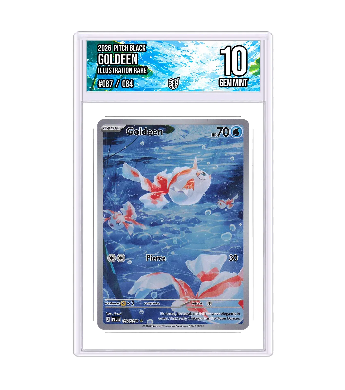 Goldeen 087/084 · BCG 10 Gem Mint — front