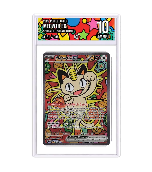 Meowth ex 121/088 · BCG 10 Gem Mint