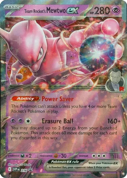 Team Rocket's Mewtwo ex 216