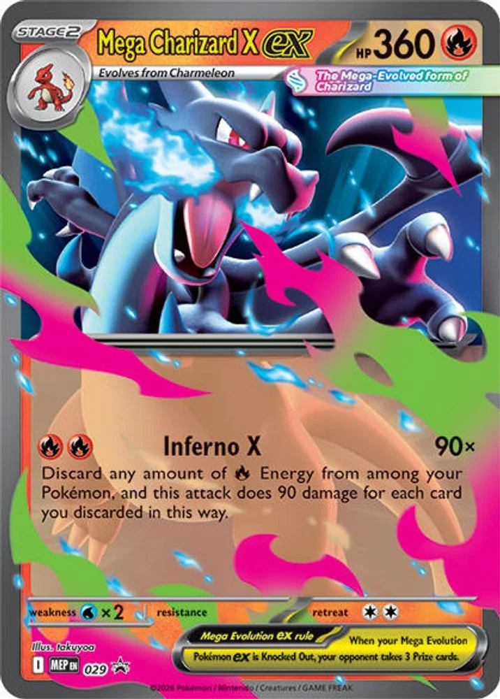 Mega Charizard X ex 029 — front