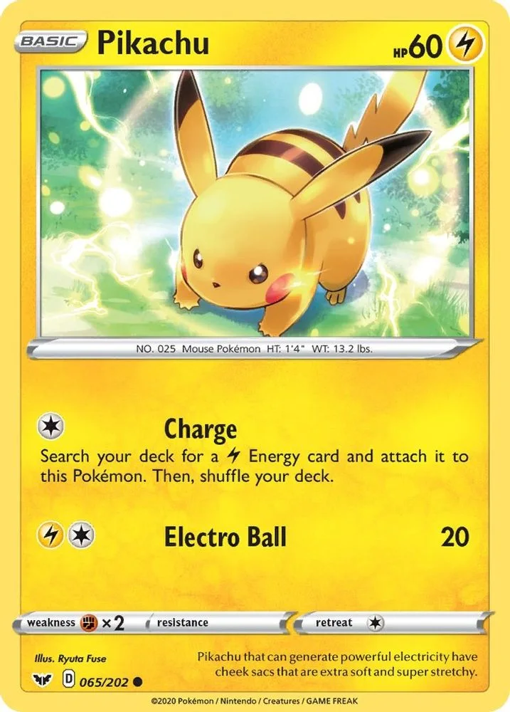Pikachu 065/202 — front