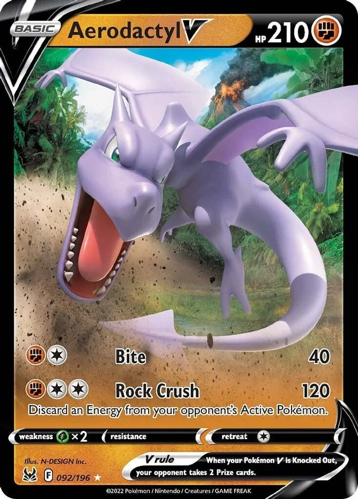 Aerodactyl V 092/196 — front