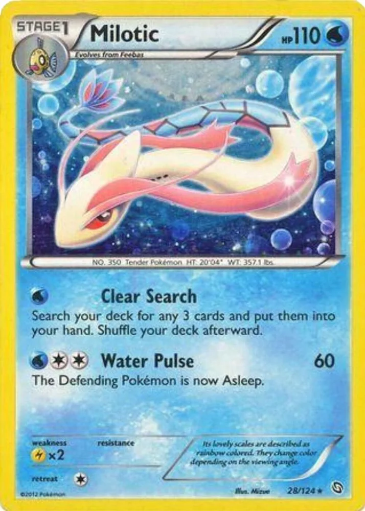 Milotic 028/124 (Cosmos Holo) — front