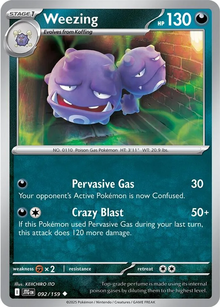 Weezing 092/159 — front
