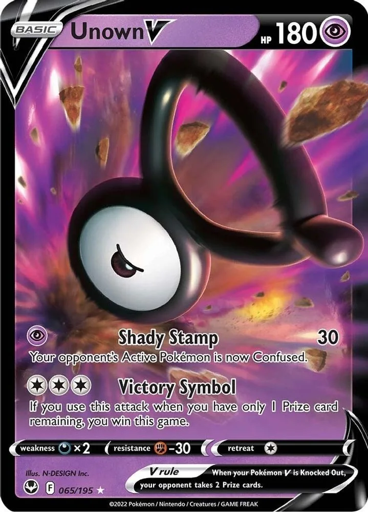Unown V 065/195 — front