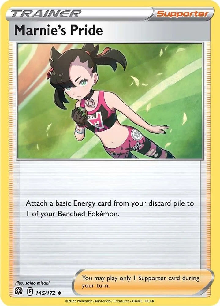 Marnie's Pride 145/172 — front