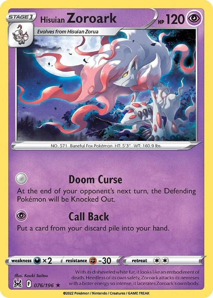Hisuian Zoroark 076/196 — front