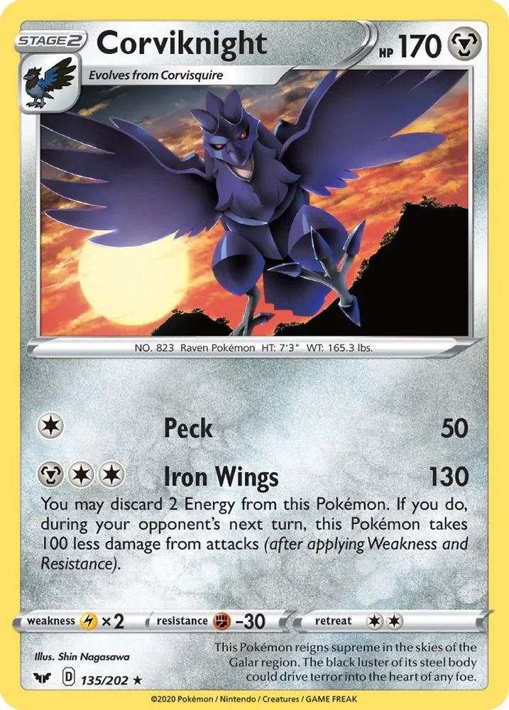 Corviknight 135/202 — front