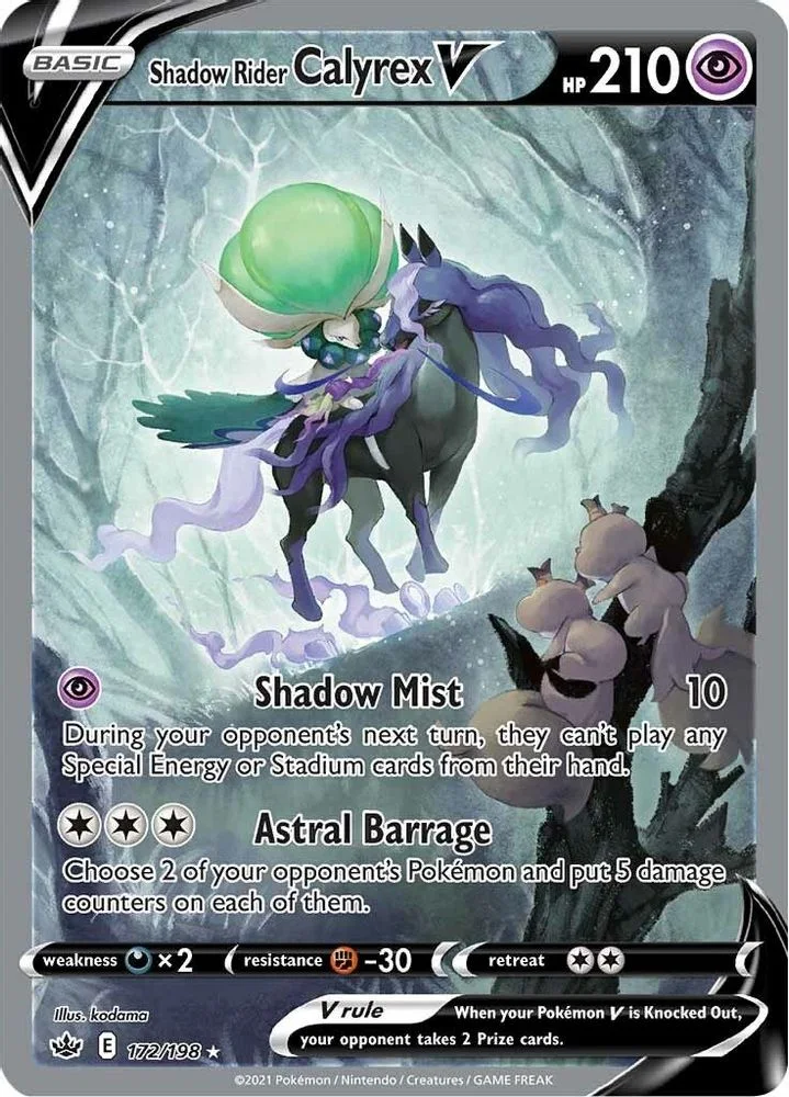 Shadow Rider Calyrex V 172/198 — front