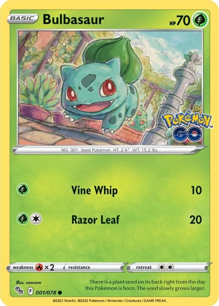Bulbasaur 001/078 — front