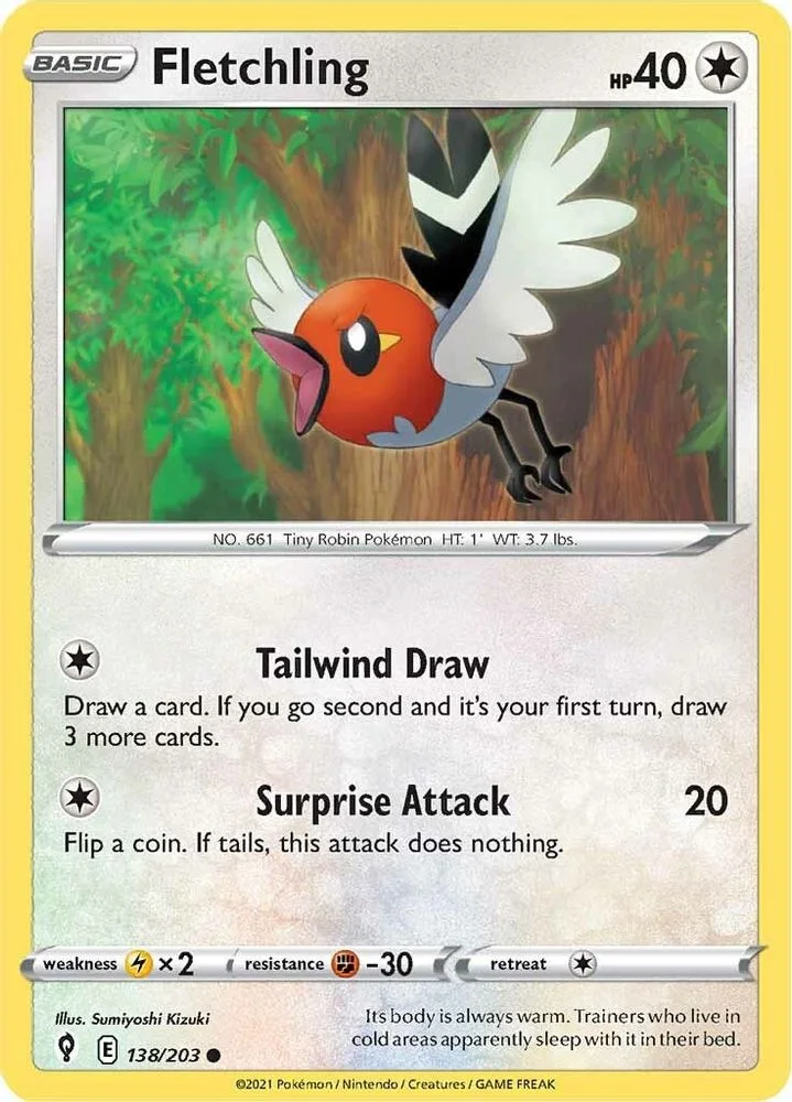 Fletchling 138/203 — front