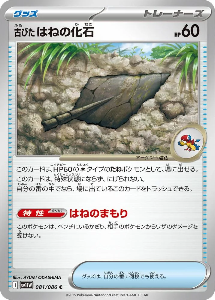 Antique Plume Fossil 081/086 — front