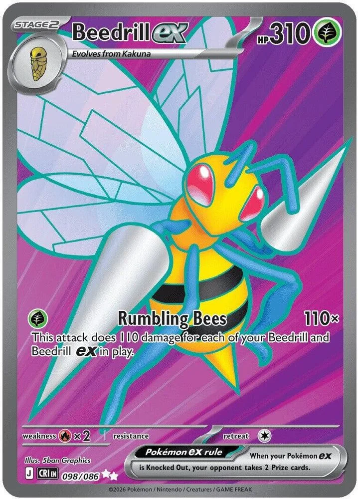 Beedrill ex 098/086 — front
