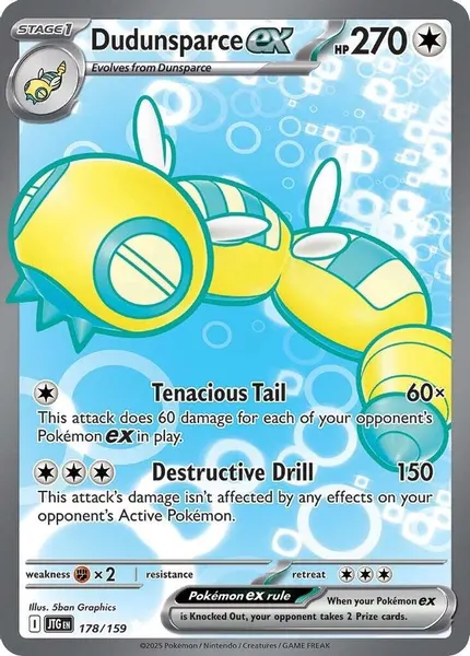 Dudunsparce ex 178/159