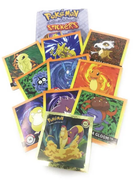 Pokemon artbox series 1 sticker pack of 10 stickers