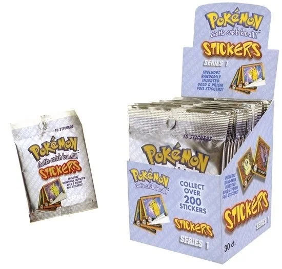 1999 Pokémon Artbox Series 1 Sticker Box — front