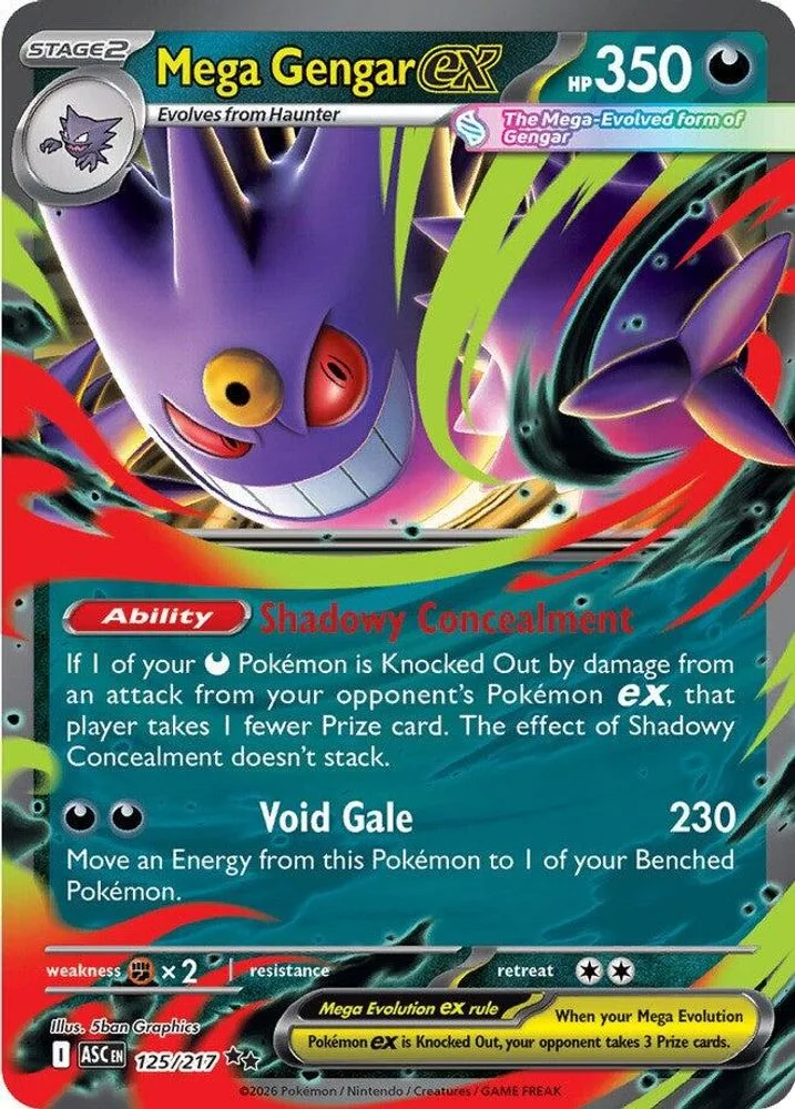 Mega Gengar ex 125/217 — front