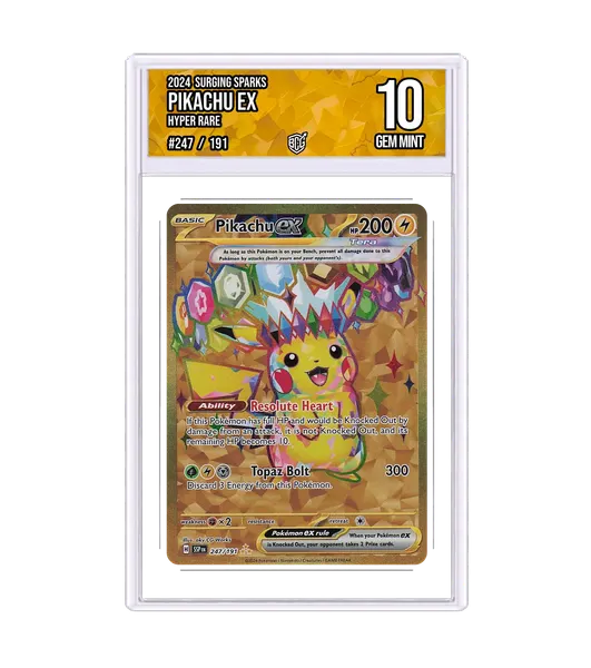 Pikachu ex 247/191 · BCG 10 Gem Mint