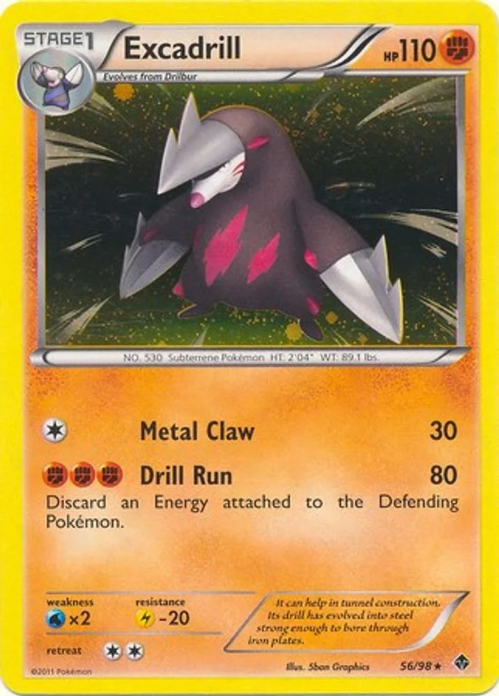 Excadrill 056/098 (Cosmos Holo) — front