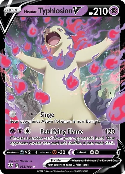 Hisuian Typhlosion V 053/189