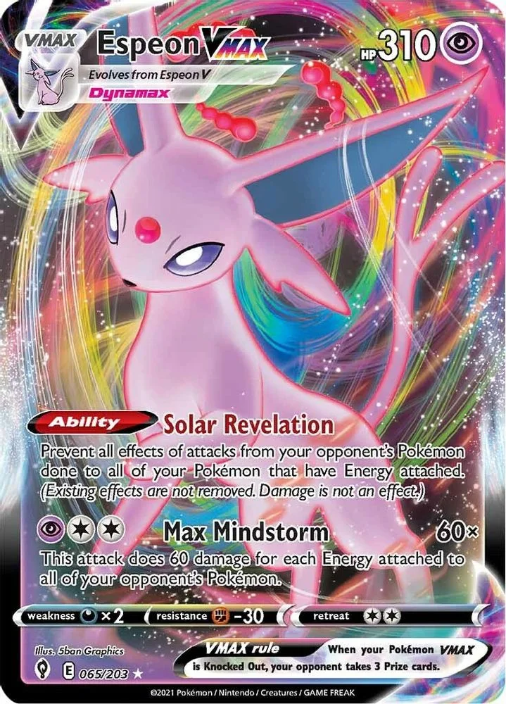 Espeon VMAX 065/203 — front