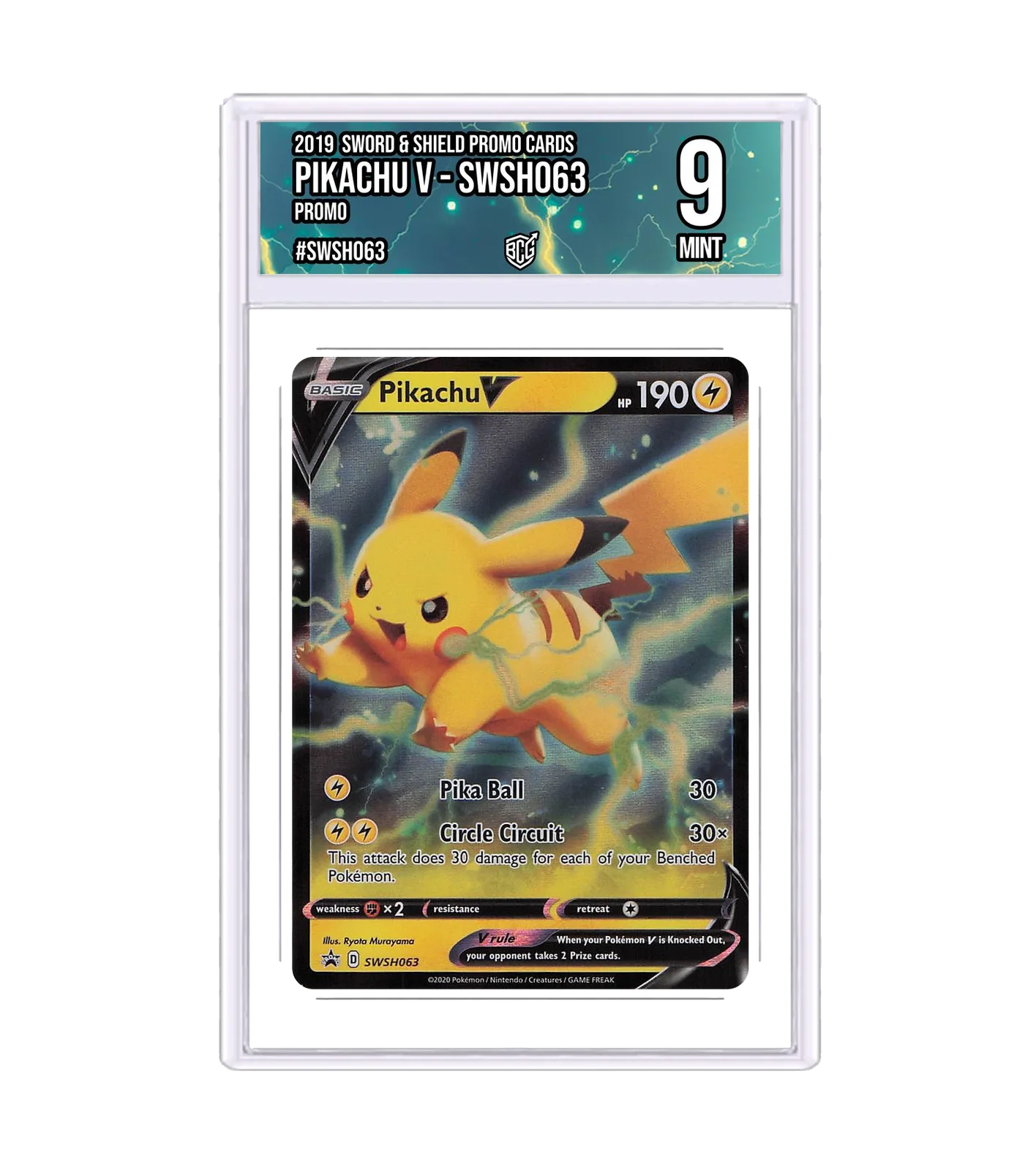 Pikachu V - SWSH063 SWSH063 · BCG 9 Mint — front
