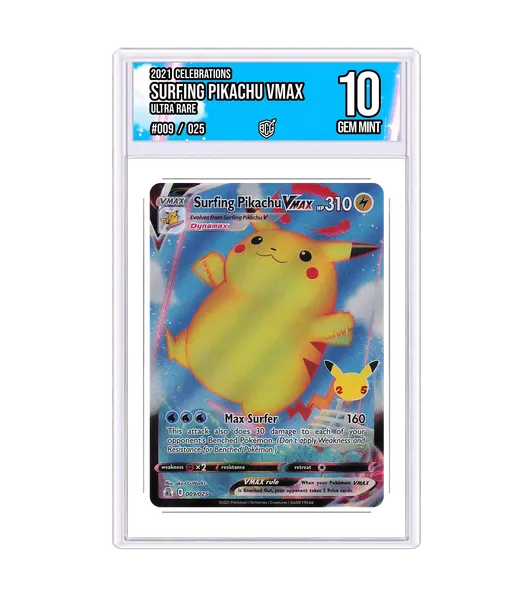 Surfing Pikachu VMAX 009/025 · BCG 10 Gem Mint