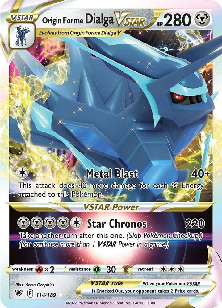 Origin Forme Dialga VSTAR 114/189 — front