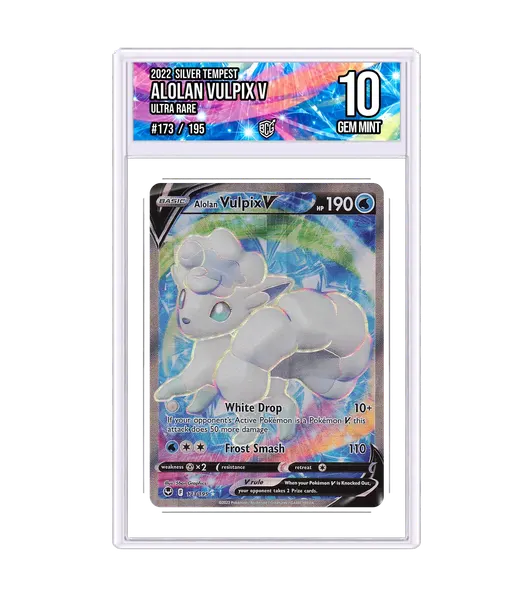 Alolan Vulpix V 173/195 · BCG 10 Gem Mint