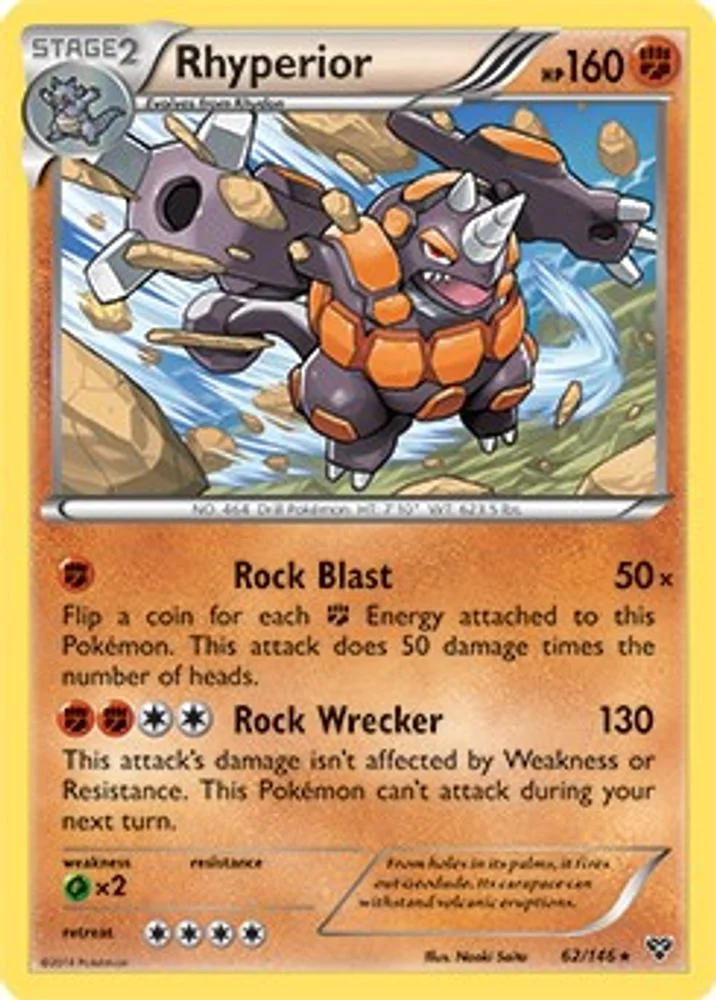 Rhyperior 062/146 (Cosmos Holo) — front