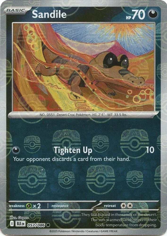 Sandile 057/086 (Master Ball Pattern) — front