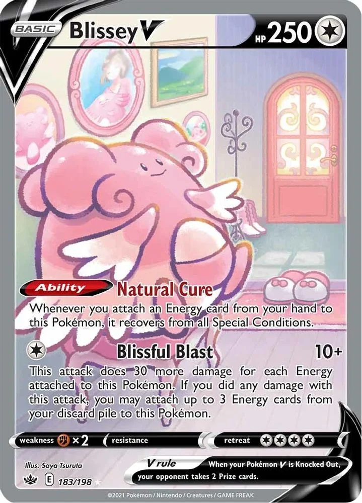 Blissey V 183/198 (Alternate Full Art) — front