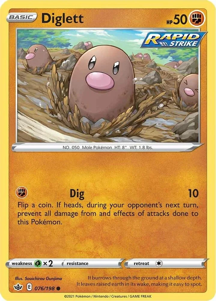 Diglett 076/198 — front