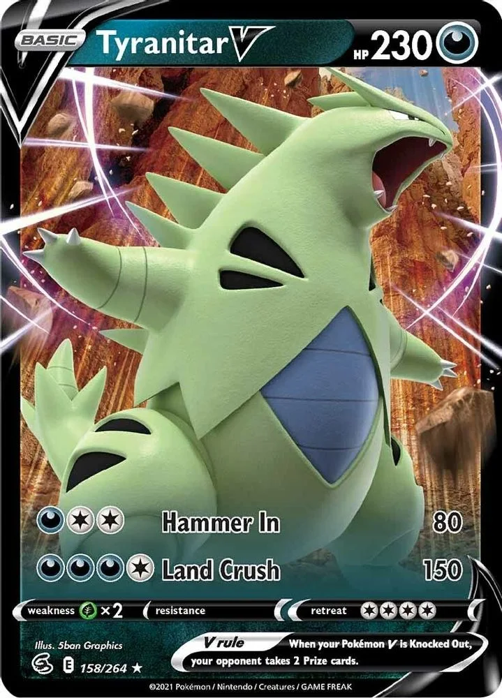 Tyranitar V 158/264 — front