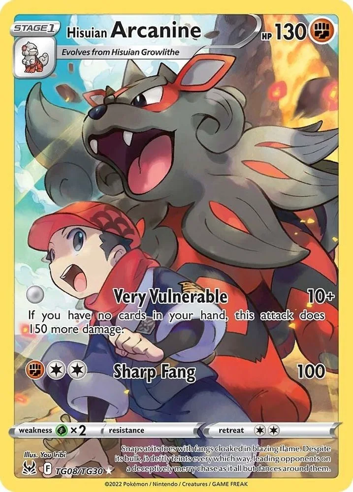Hisuian Arcanine TG08/TG30 — front