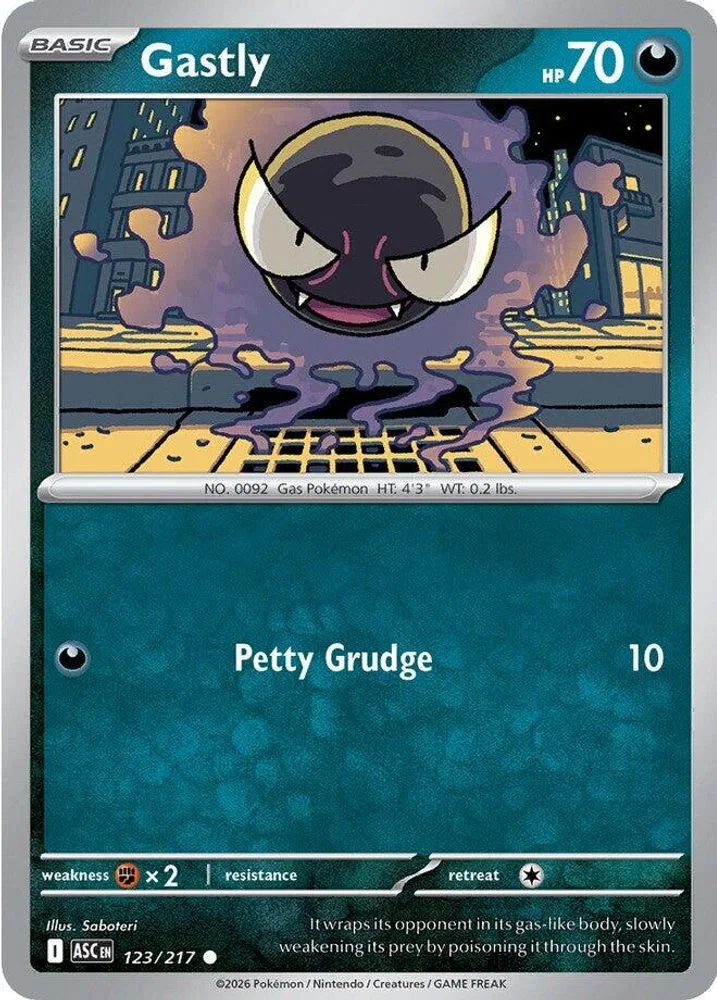 Gastly 123/217 — front