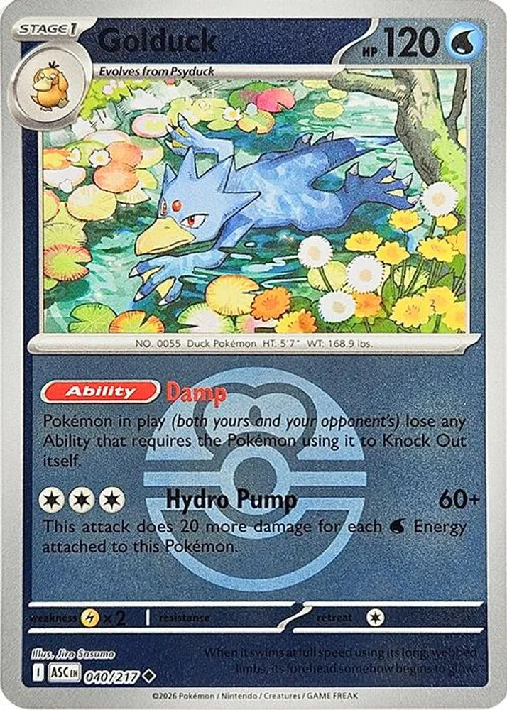 Golduck 040/217 (Love Ball) — front