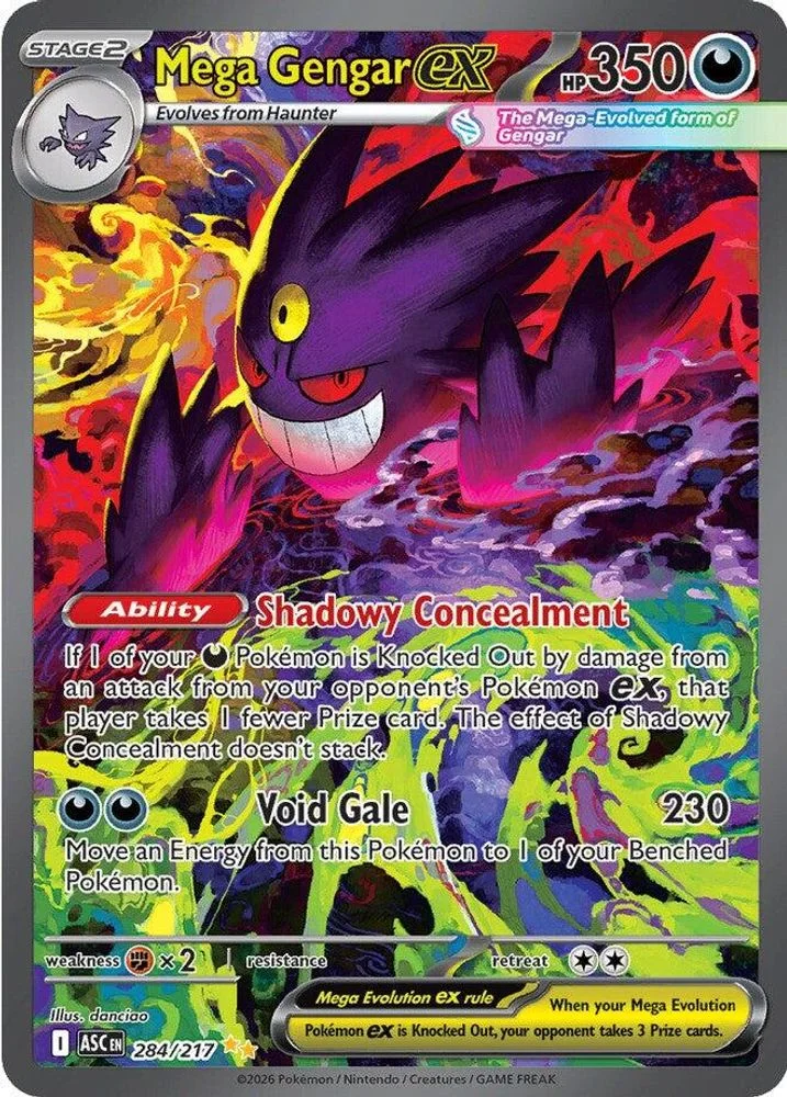 Mega Gengar ex 284/217 — front