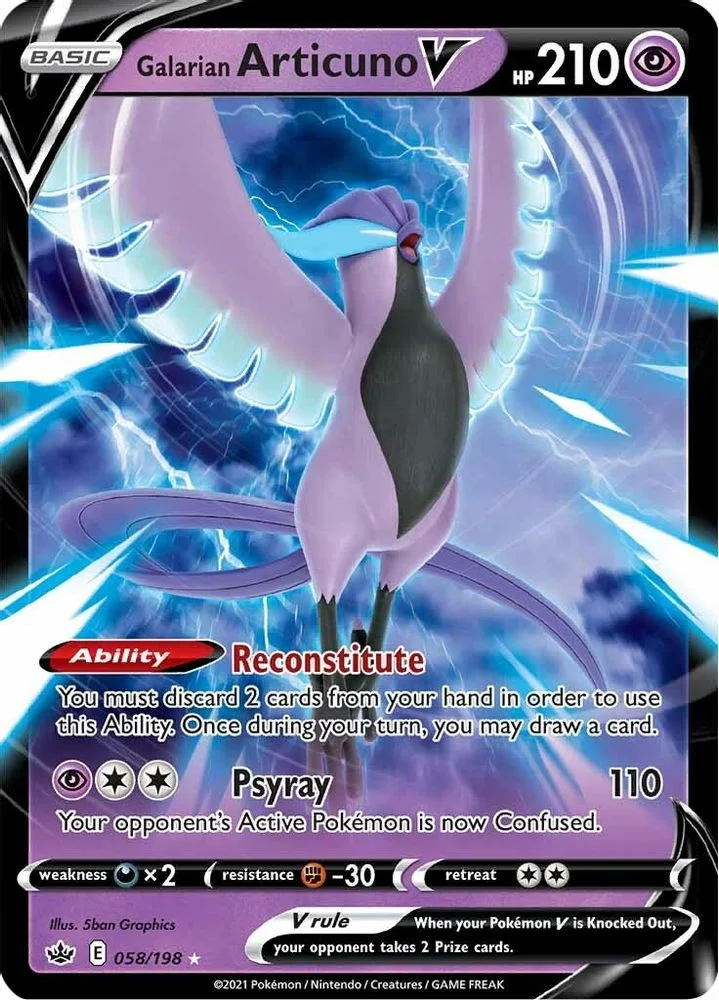 Galarian Articuno V 058/198 — front