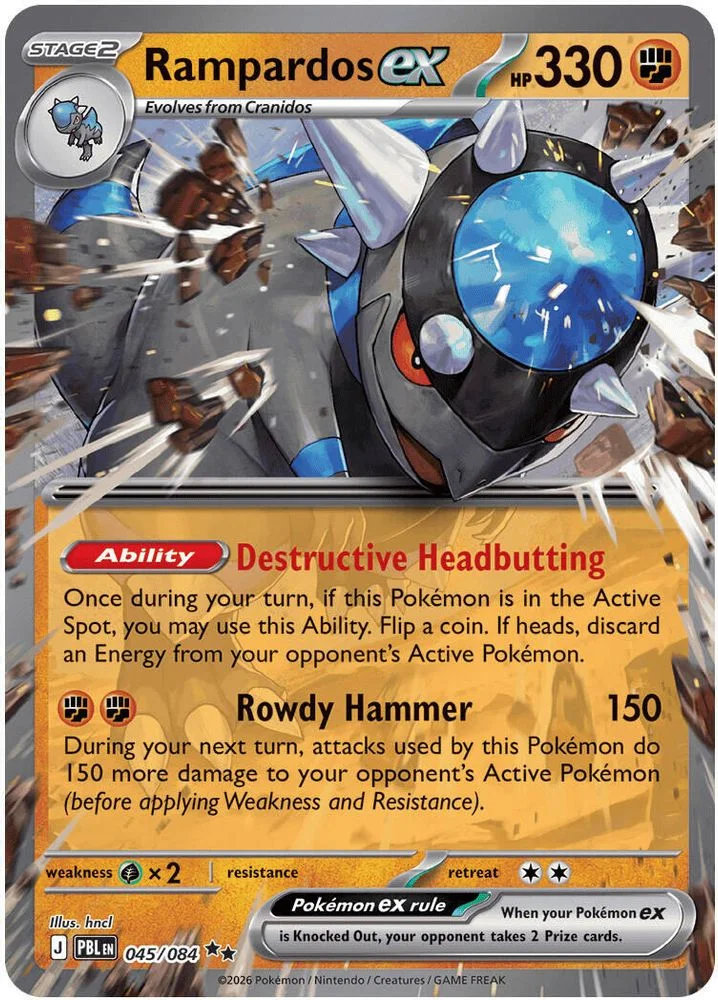 Rampardos ex 045/084 — front