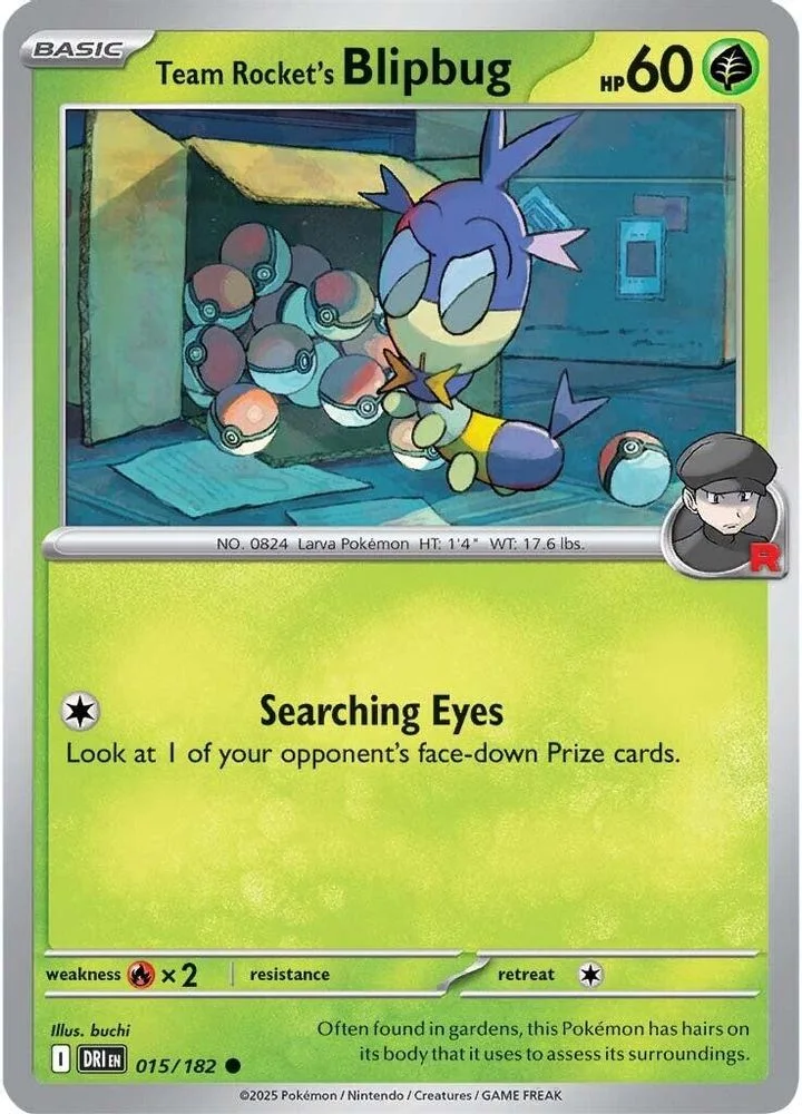 Team Rocket's Blipbug 015/182 — front